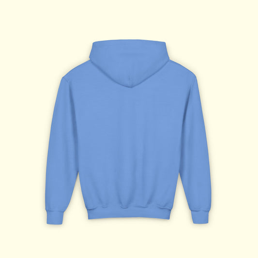 Kids Embroidered Mush Hoodie - Light Blue